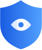 蓝色的盾牌和一个眼睛，代表维普查重安全高效